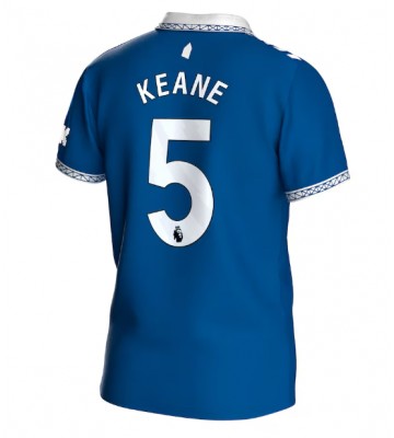 Everton Michael Keane #5 Replika Hjemmebanetrøje 2023-24 Kortærmet